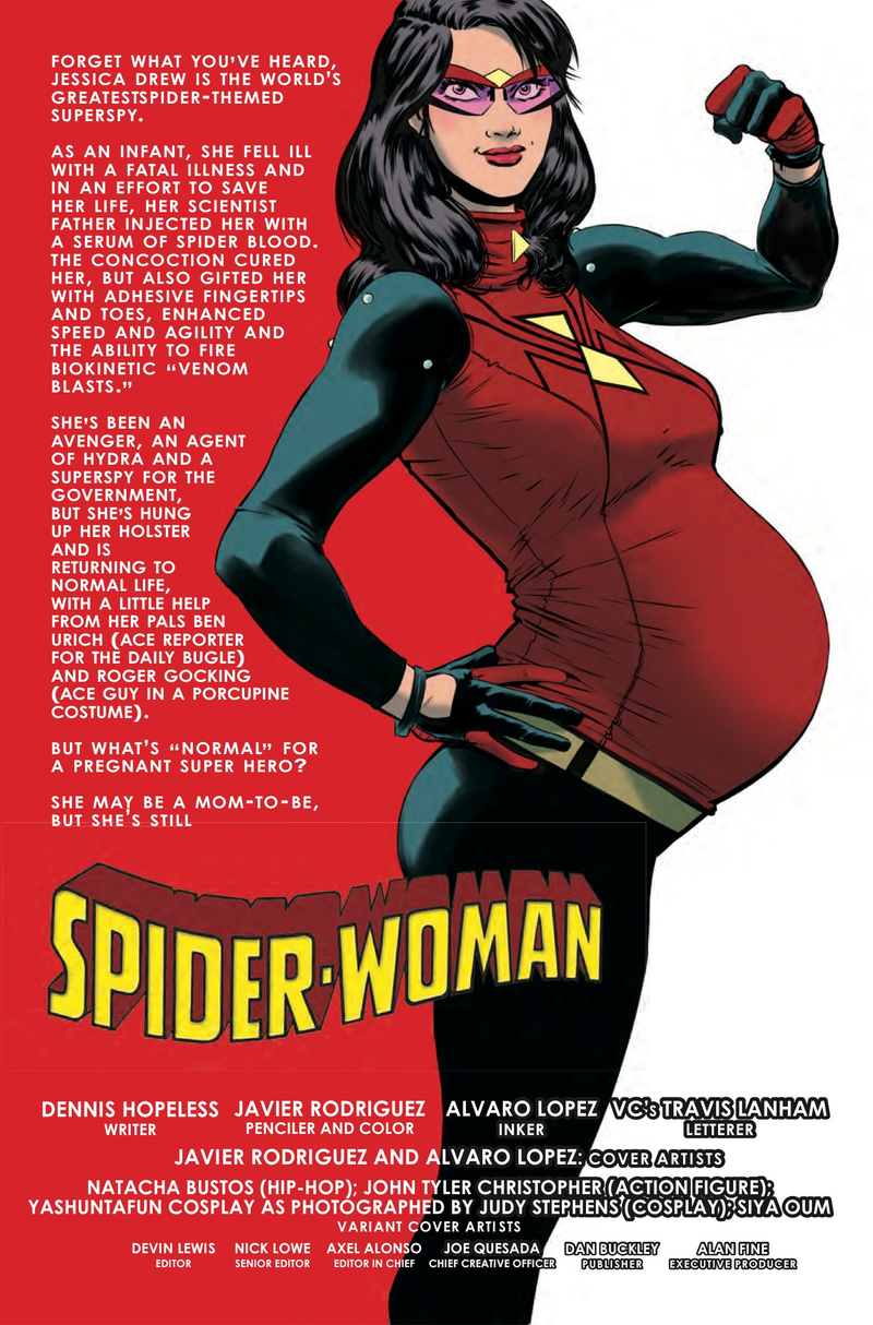 Illustration for article titled Exclusive Marvel preview: Spider-Woman returns, more pregnant than ever